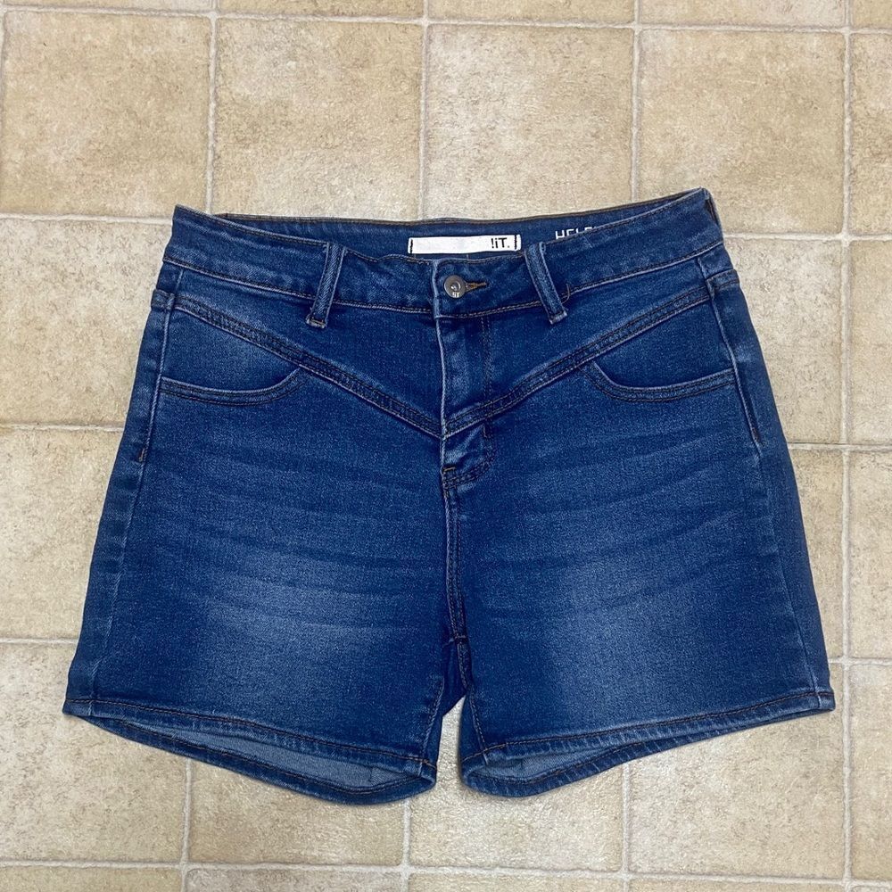 !iT Helena High Rise Shorts Classic Indigo Denim Shorts Size 6